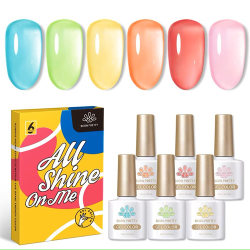 Set - Sea Glass Series Transparent Nail Gel