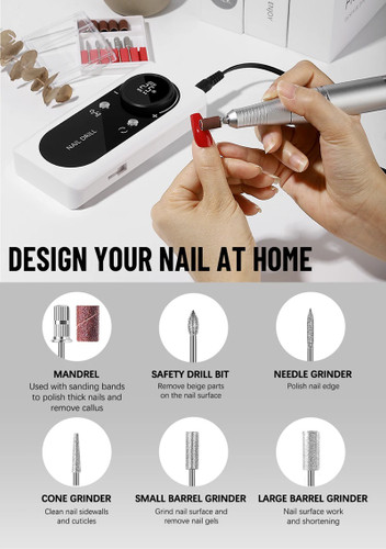 45000RPM Portable Rechargeable Nail Drill Machine