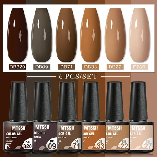 6 Pcs Nail Gel Polish Set (ZH20563)