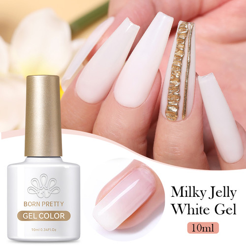 Milky Jelly White Nail Gel Polish 10ml