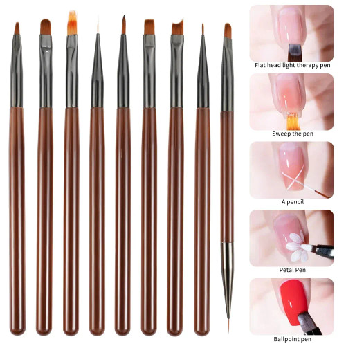 9PCS Nail Brush Set