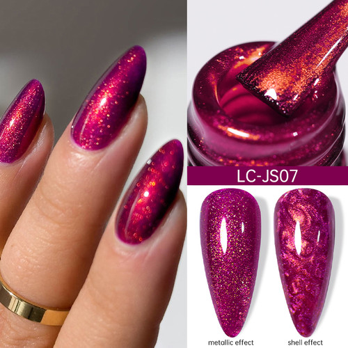Metallic Sparkling Glitter Chrome Polish