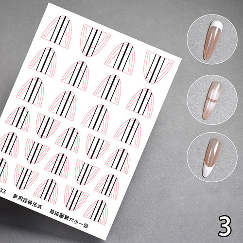 French Manicure Strip Nail Forms