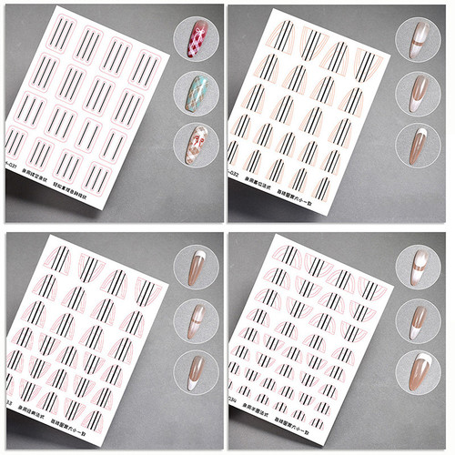 French Manicure Strip Nail Forms