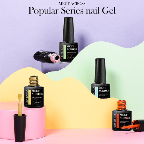 12Pcs/Set - 10 Gel Nail Polish + Base + Top