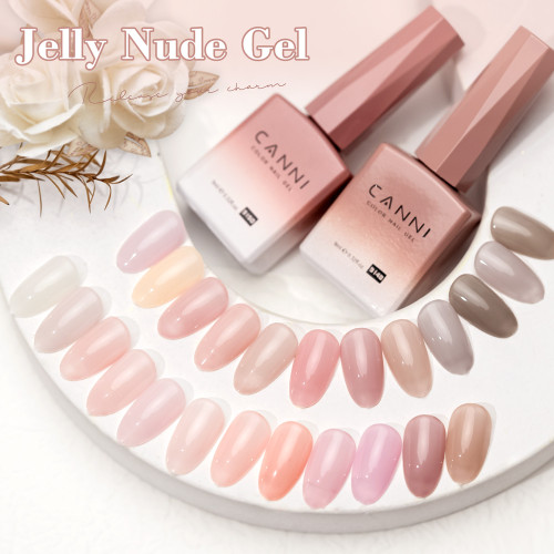 CANNI HEMA TPO FREE Transparent Jelly Nude Polish