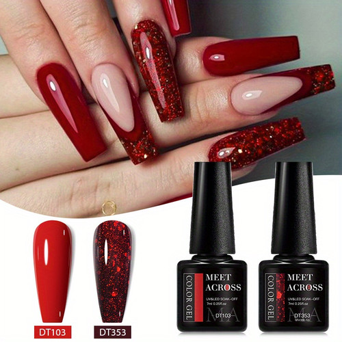 2pcs Nail Gel Polish Set