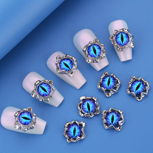 10pcs Retro Eye Ball Nail Charms