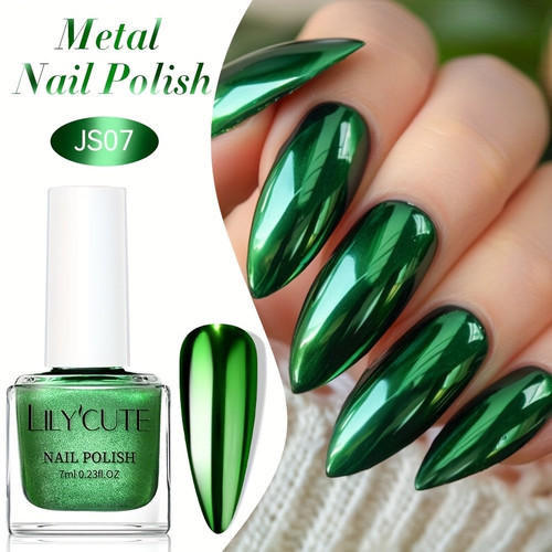 Metallic Effect Nail Polish – Chrome Mirror Shine Collection