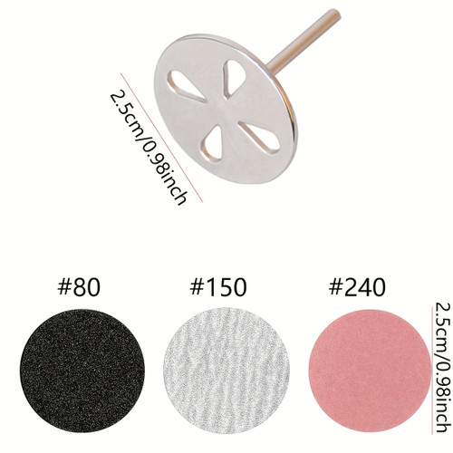 60pcs Sanding Paper with 1pc Metal Disc