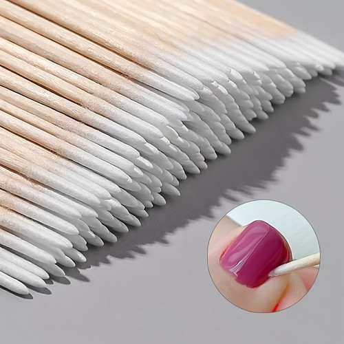 100pcs Nail Wooden Swabs for Nail Art