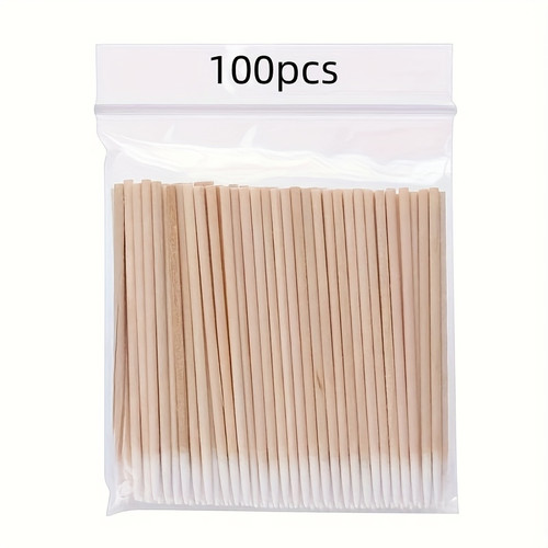 100pcs Nail Wooden Swabs for Nail Art