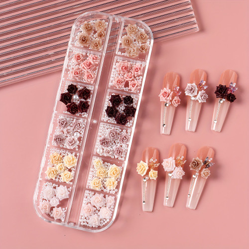 Nail Art Flower Color Set (12 boxes)