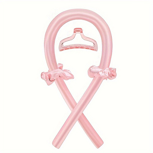 Minimalist fabric hair curler with bow detail
