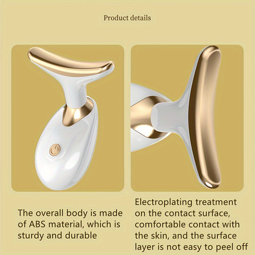 Compact electric facial beauty device with vibration