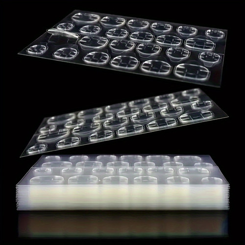 Ultra-Thin Transparent Jelly Glue Nail Art Stickers (120 pcs)