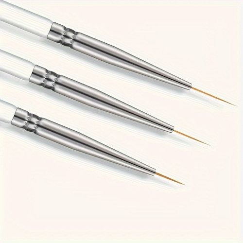 3 Pcs Fine Detail Nail Art Brush Set