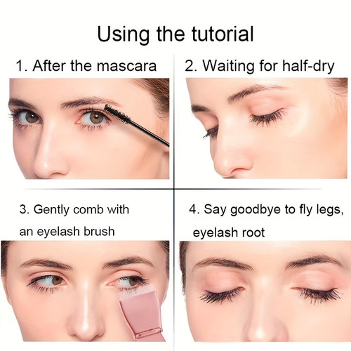 Foldable Steel Needle Eyelash Comb