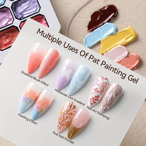 UR SUGAR 9 Color Pat Painting Gel Set