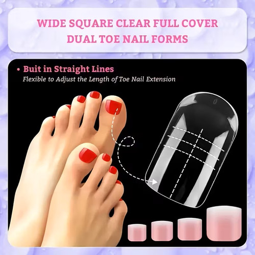 30pcs Toenail Extension Mold Set