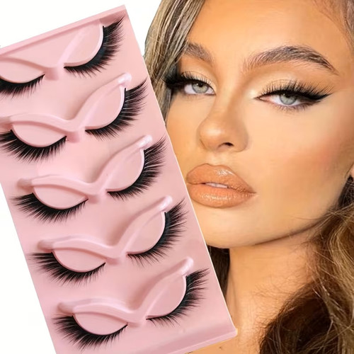 5 Pairs Cat Eye False Eyelashes