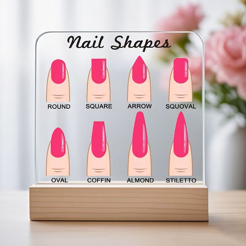 Nail Shapes Display Board