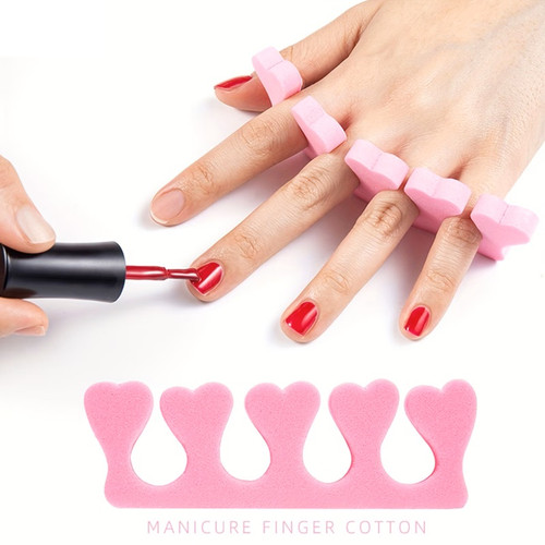 50pcs Soft Pink Finger & Toe Separators