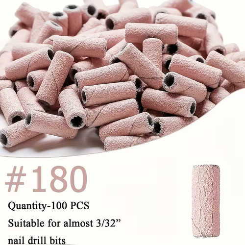 100pcs Small Sanding Bands with Mandrel Bit