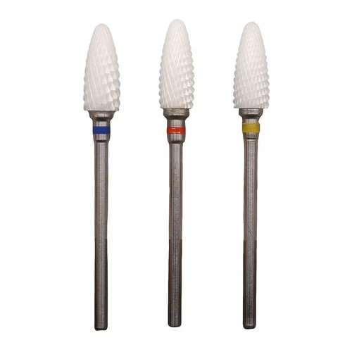 3pcs Ceramic Nail Drill Bits