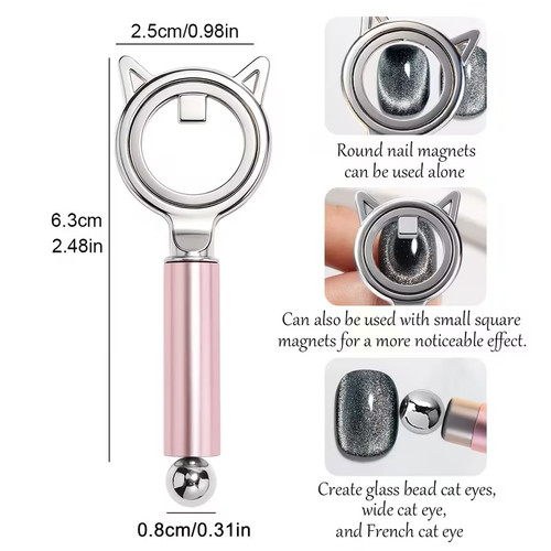 Cat Ear Nail Magnet Wand Double-Ended
