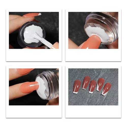 Laser Transparent Silicon Jelly Nail Art Stamper