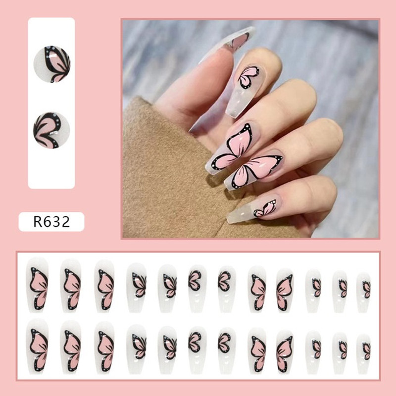 Fake Nails - Butterfly Design