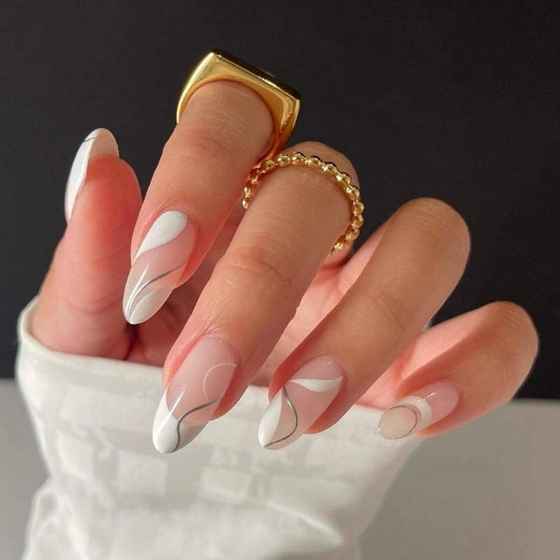Fake Nails - Curved Line