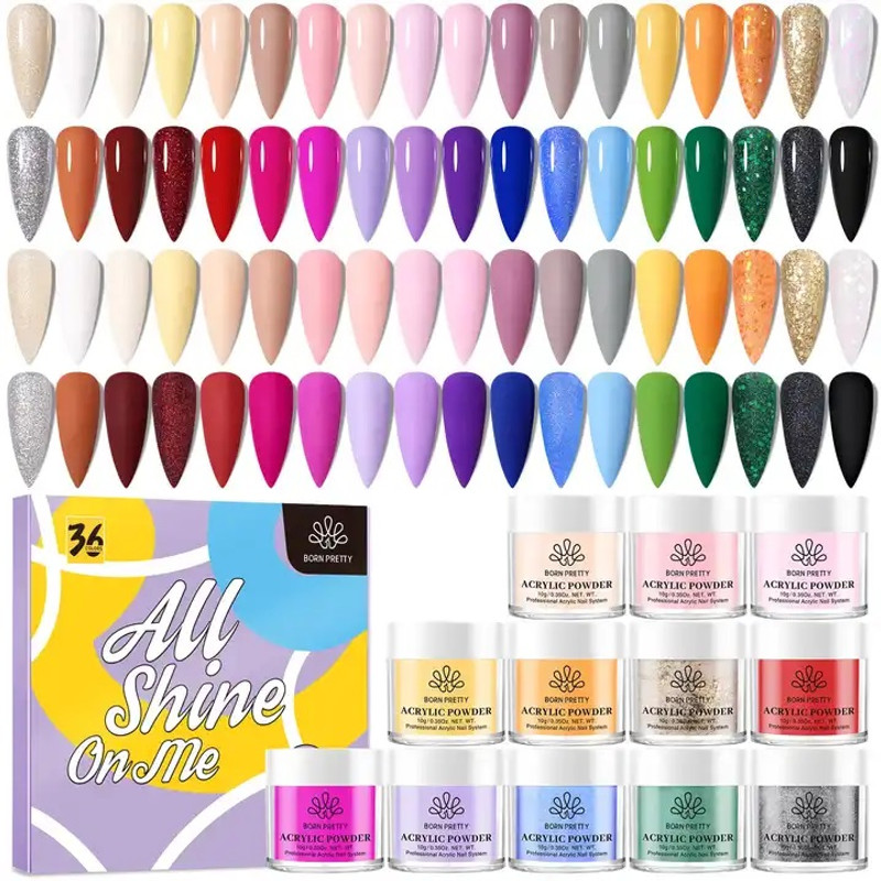 Acrylic Powder Kit Set - 36 colors