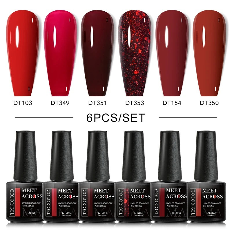 6 Pcs Nail Gel Polish Set (ZH22510)