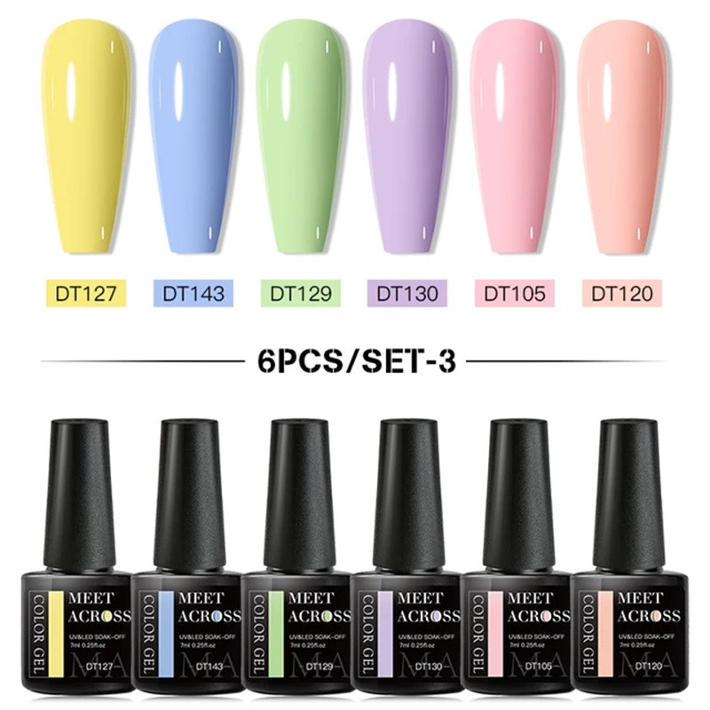 6 Pcs Nail Gel Polish Set (ZH19160)