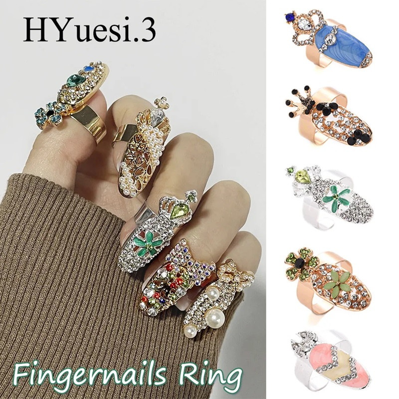 Luxury Nail Cap Cover Ring