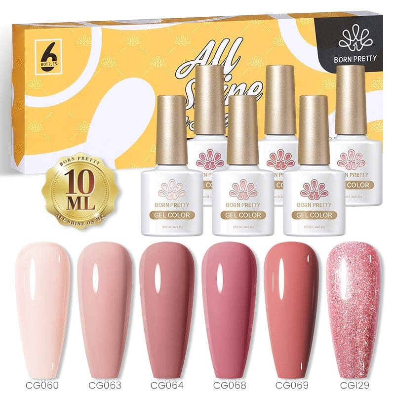 Nude 6 Colors Gel Polish Set 05 10ml