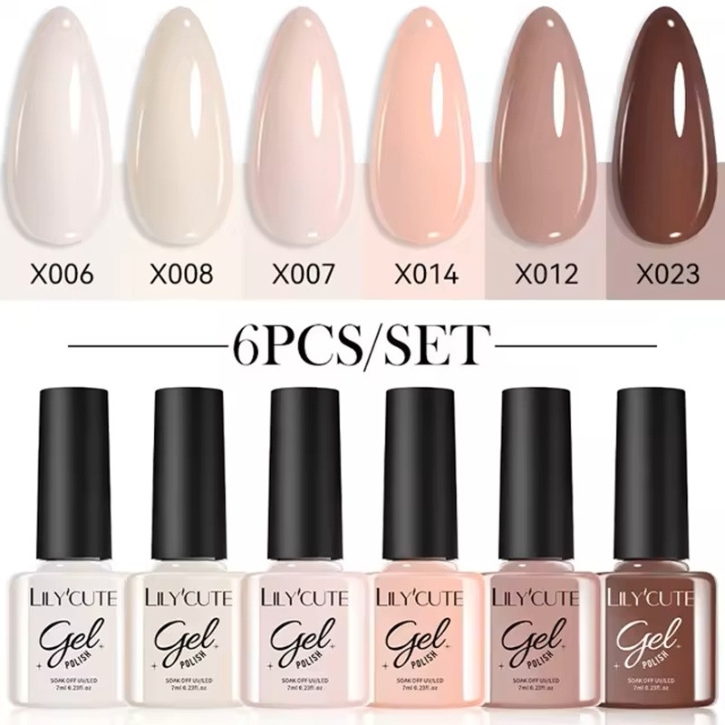 6 Pcs Nail Gel Polish Set (L04)
