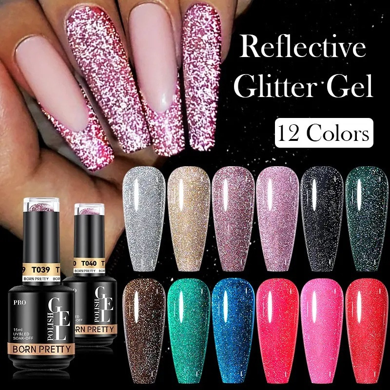 Hema Free Flash Glitter Gel Polish 15 ml