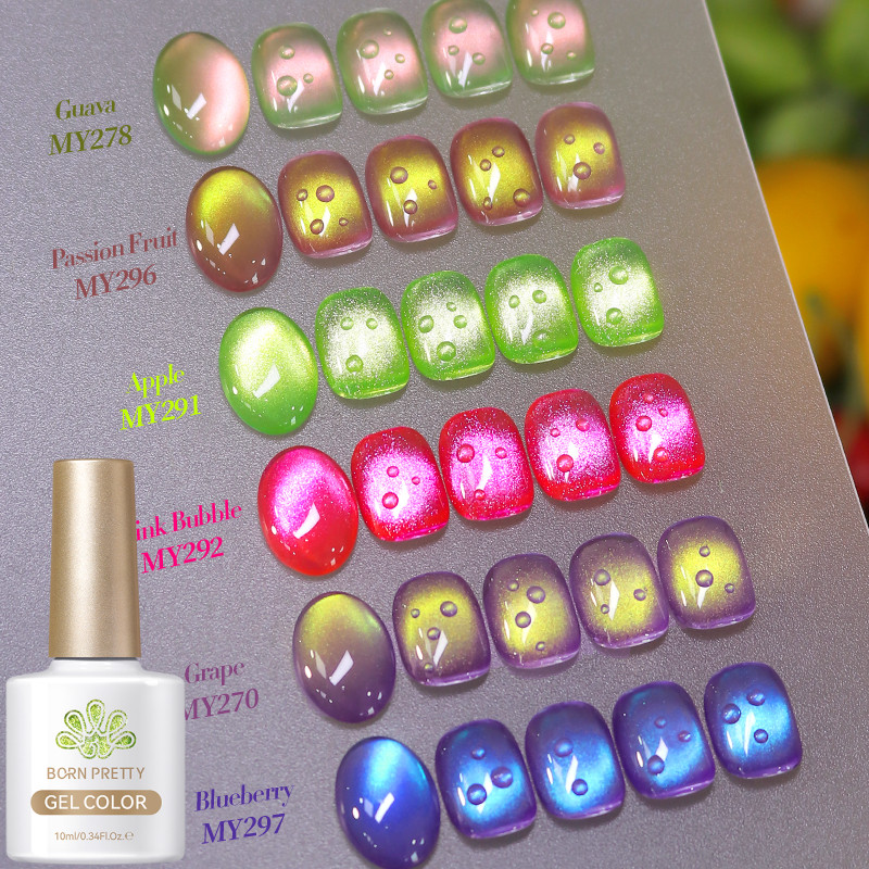 Summer Fruit Colored Cat Magnetic Gel