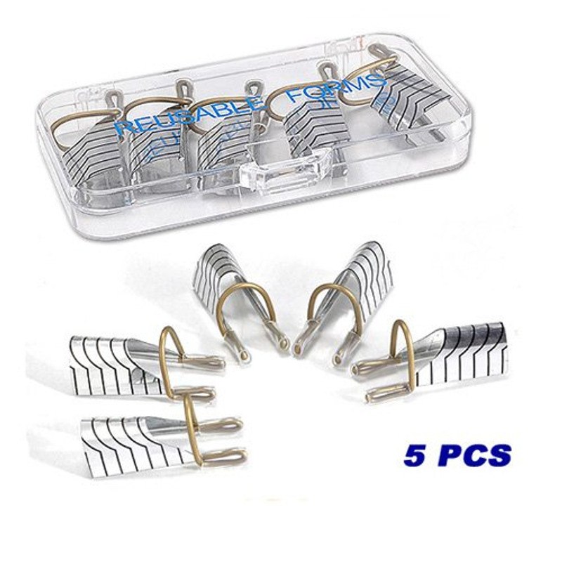 5pcs/Set Re-usable Nail Forms