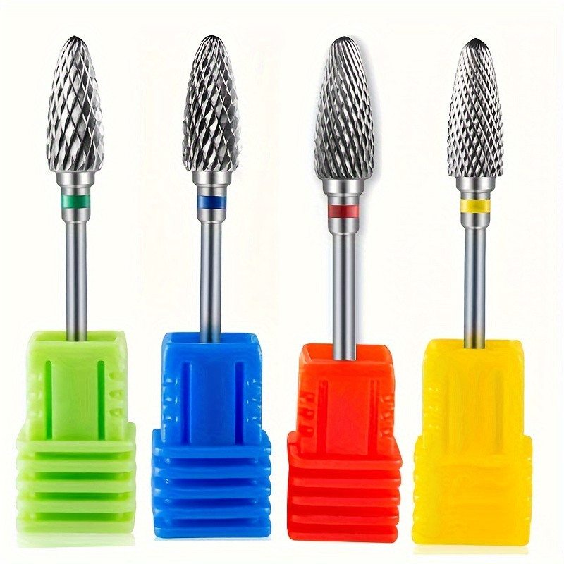 Set 4pcs Tungsten Carbide Nail Drill Bits