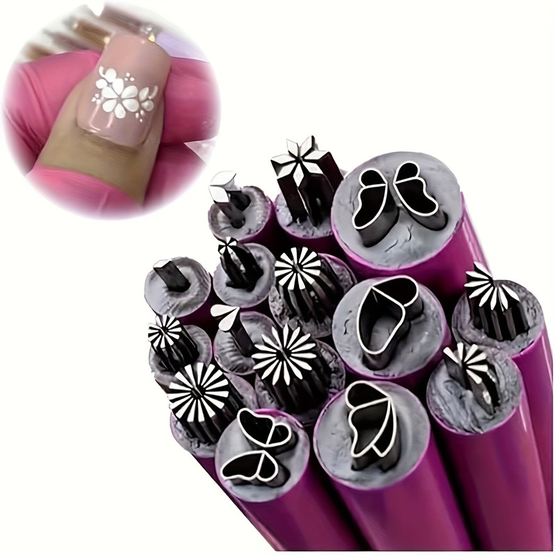 6pcs Nail Art Stamping Pen Set