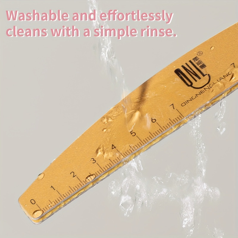 Nail file with Ruler Scale & Shape Templates