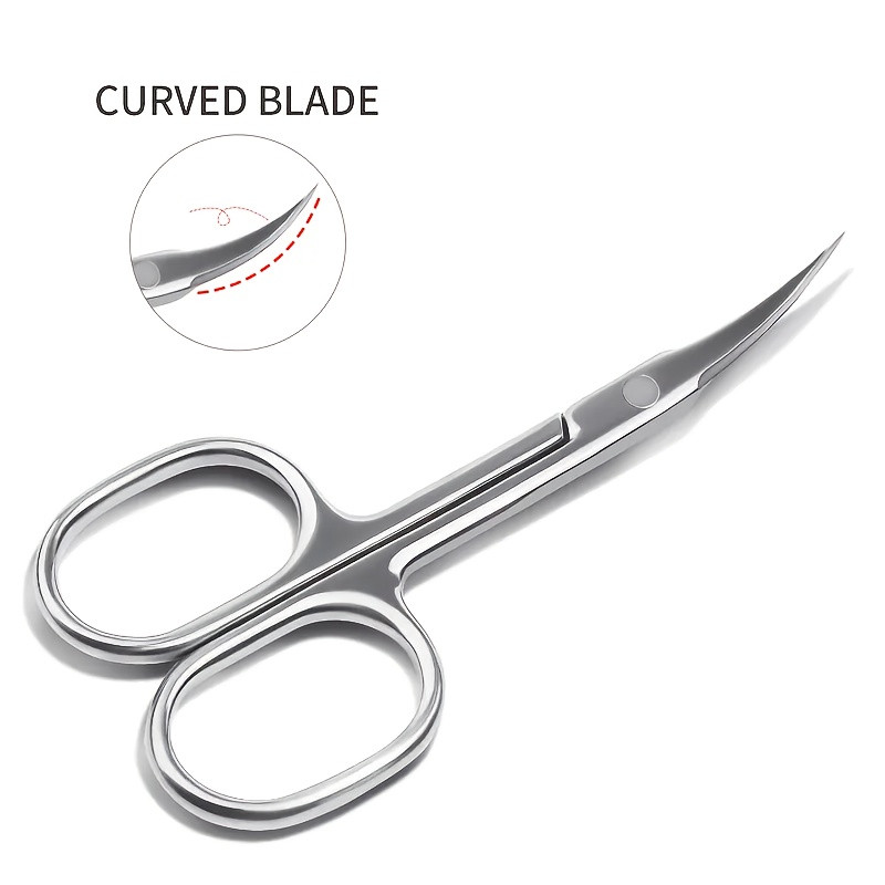 Precision Curved Stainless Steel Nail Scissors