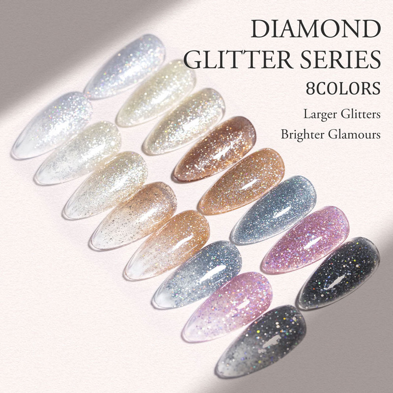 CANNI Hema/TPO FREE Diamond Glitter Polish Gel 9ml