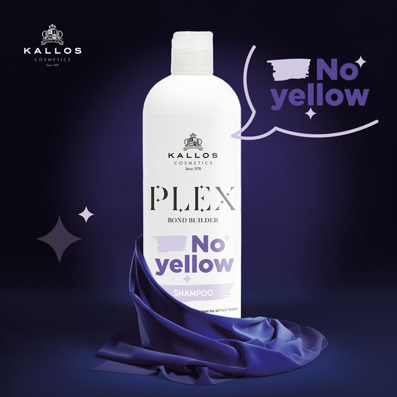 Kallos Plex Bond Builder No Yellow Shampoo 1000ml