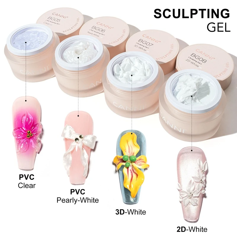 CANNI 2D/3D Sculpting Gel 10g – HEMA FREE & TPO FREE Nail Art Gel