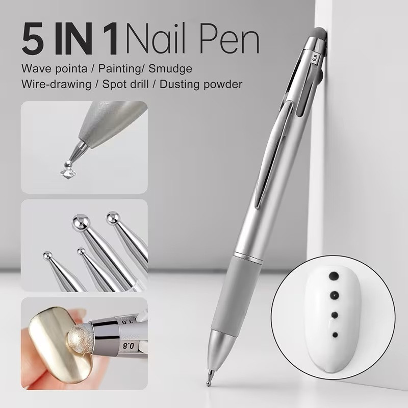 5 In 1 Nail Art Dotting Pen